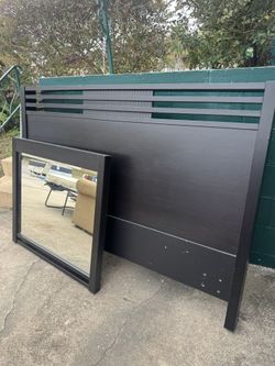 Queen/Full Headboard with mirror