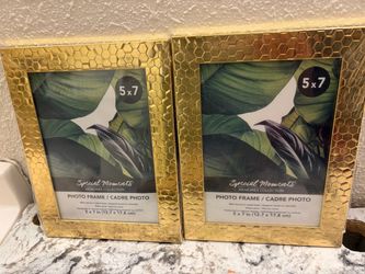 Special Moments Gold 5x7 Photo Frames – Set of 2