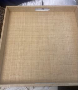 West Elm Grasscloth Tray