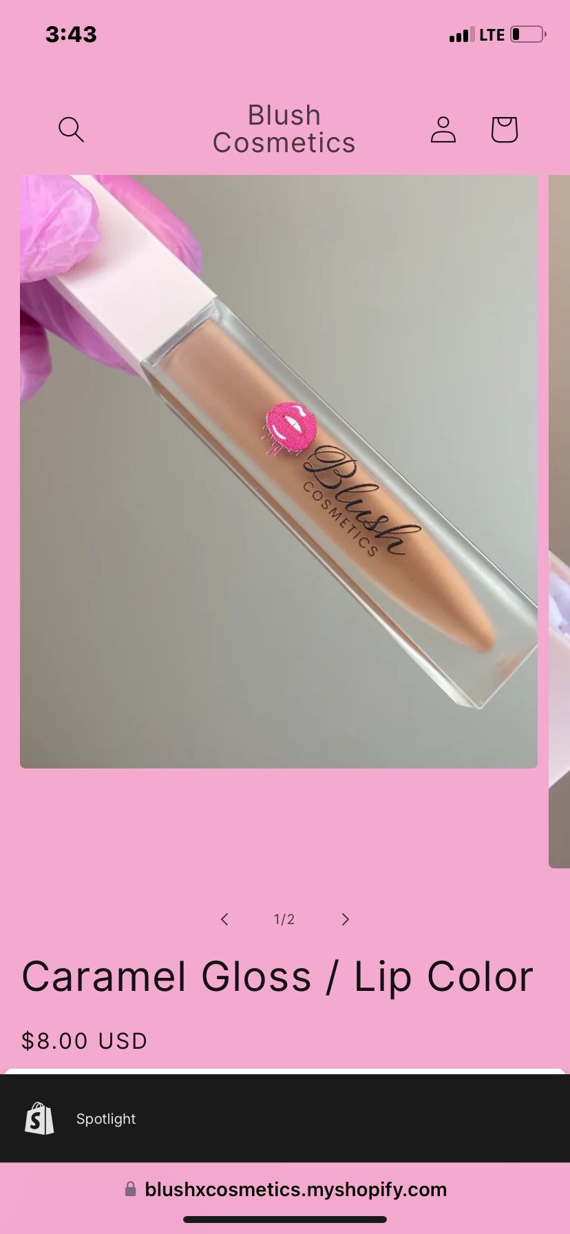 Caramel Lip Gloss Color