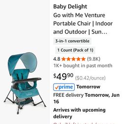 Baby camp chair and table