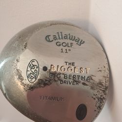 Big Bertha Titanium driver 11* Apache onyx G33 Circum flex integrity made in USA golf club
