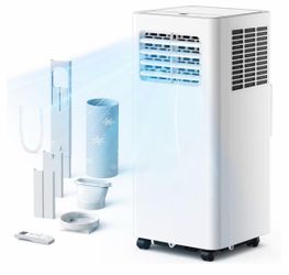 8000 Btu Portable Air Conditioners, 3 in 1 Portable AC with Cool, Dry, Fan Modes, Quiet Air Conditioners with 24H Timer & Sleep Modes, with Remote, fo