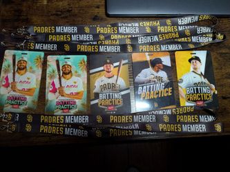 Padres Member Batting Practice pass lanyard vip sga