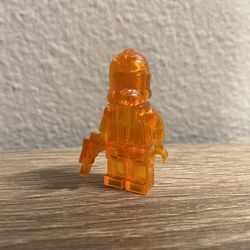 Lego Star Wars Orange Translucent Clone Trooper Prototype