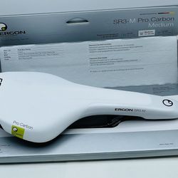 Ergon SR3-M Pro Carbon Saddle NEW White 145mm 