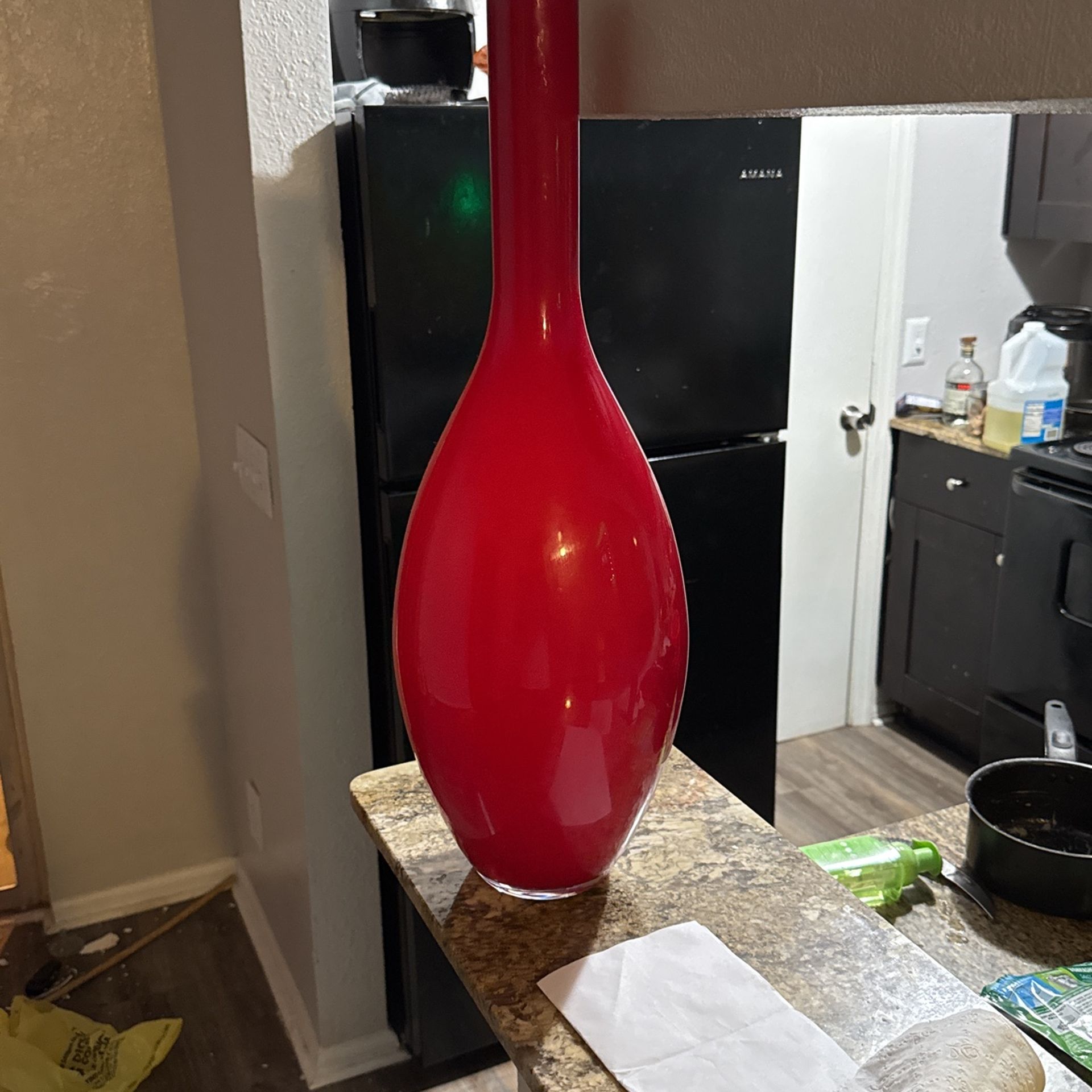 Red Vase