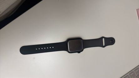 Apple Watch Series 6 44mm (cellular + gps) titanium  & ceramic case with Black Sport Band