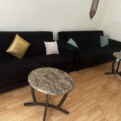 2 Convertible Couches + 2 Coffee Table Living Room Set