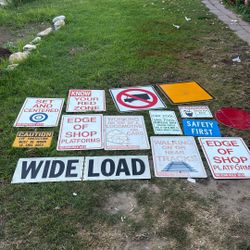 Train Signs Metal 20$ Each