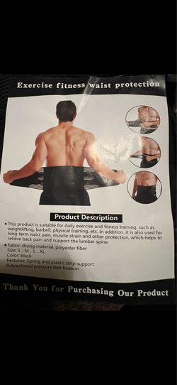 Exercise waist protector  Size S