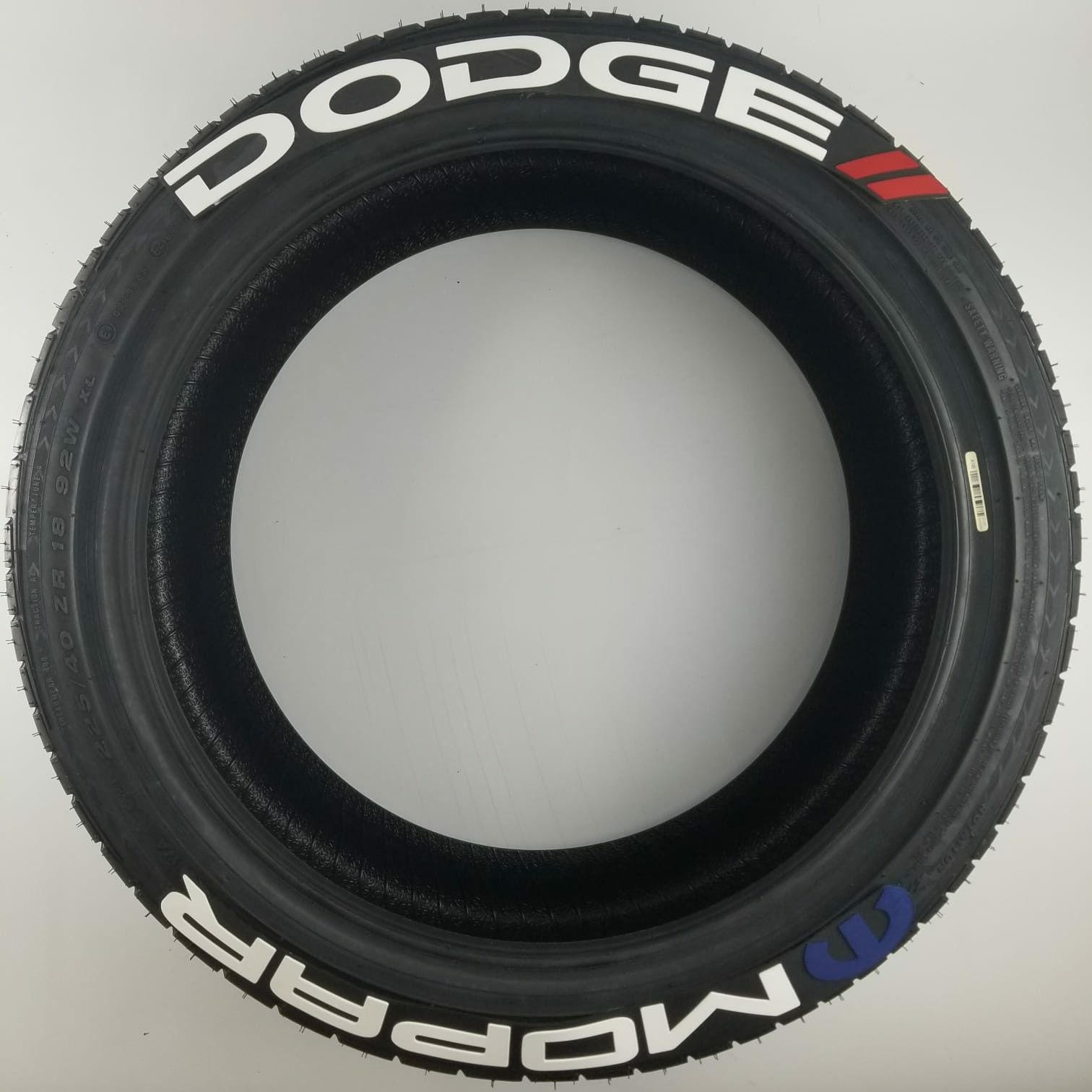 DODGE MOPAR Tire Lettering 1.25 inch 8 decals