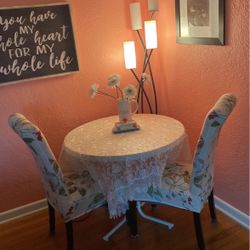 Adorable Small Table And 2 Chairs