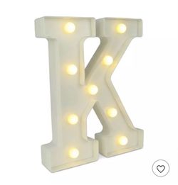 Brand: Regalwoven Marquee Letter with lights.