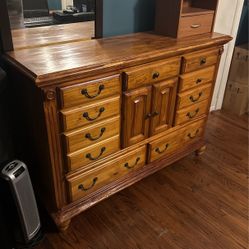 Oak Dresser Drawers 