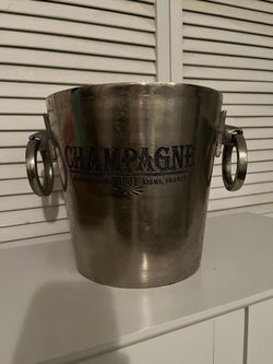 Champagne Ice Bucket with Ring Handles