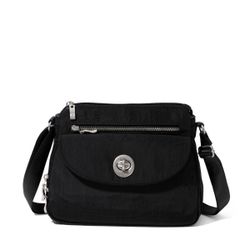 Baggallini Black Nylon Crossbody Bag