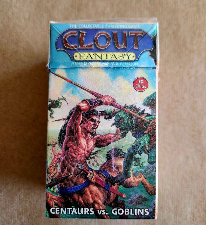 Clout Fantasy Centaurs vs Goblins Game Starter 30 Chips Year 2005 Open Box 