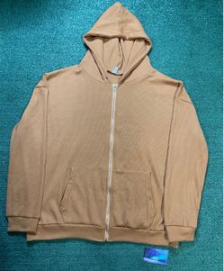 Beige zipup hoodie