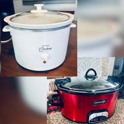 (2) Slow Cookers 6Qt Multi-Settings