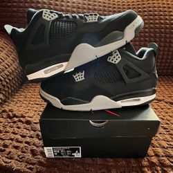 Jordan 4 Black Canvas