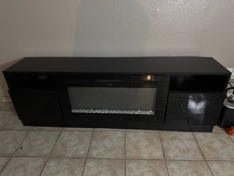 Entertainment center with fireplace(heater)