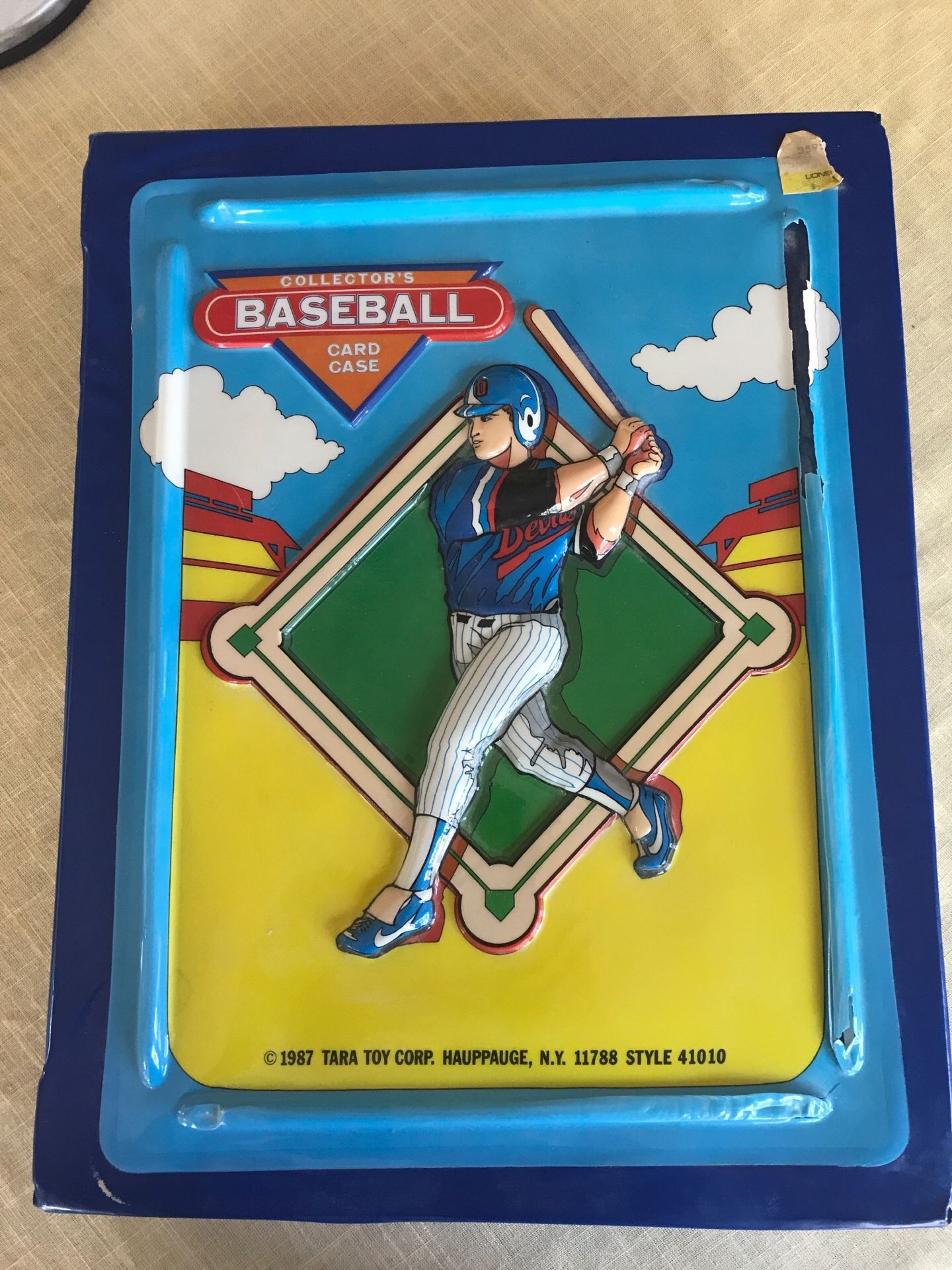 Baseball card collection with vintage 1987 card case tops score etc. some football cards also