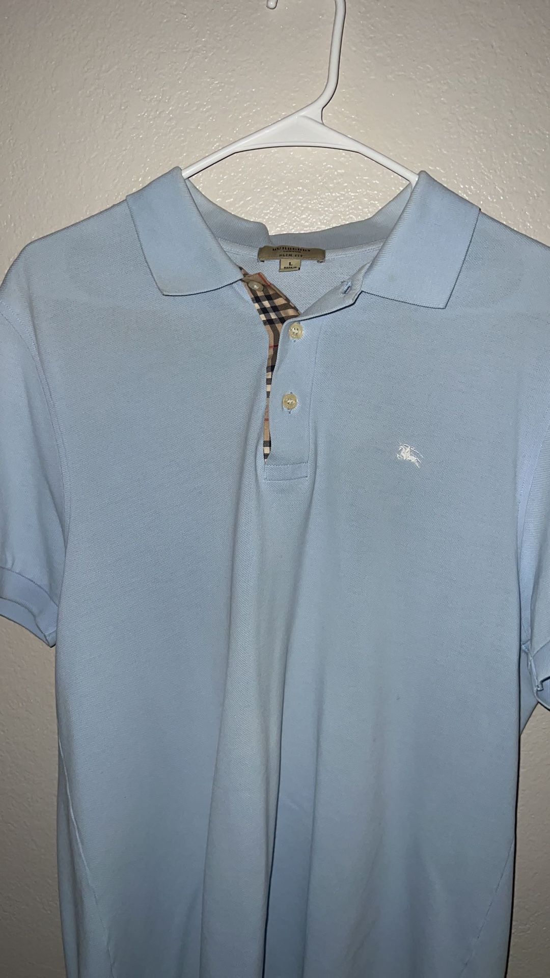 Burberry Polo Shirt Sz L