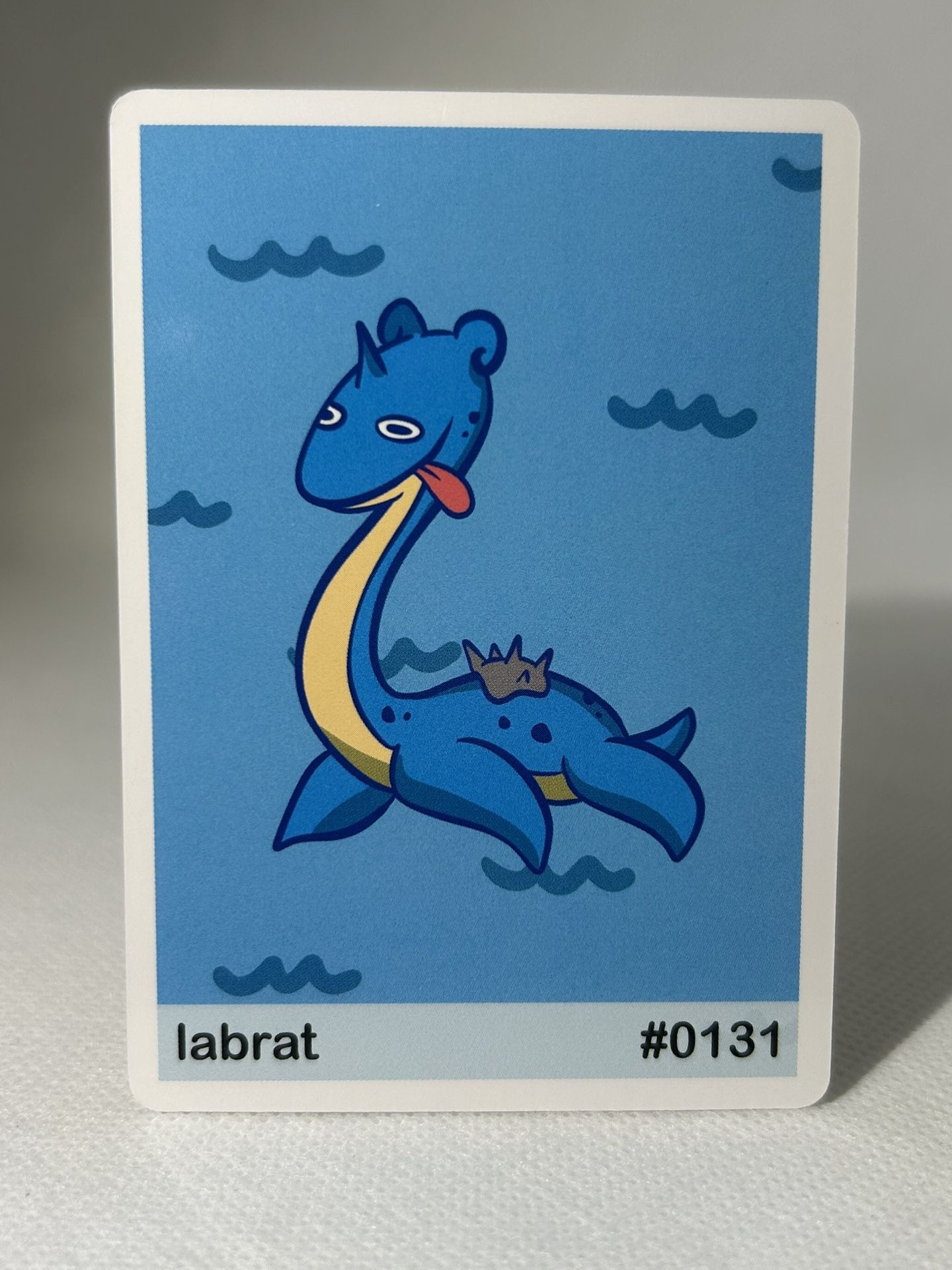 POOKIEMOOT LABRAT ( LAPRAS  ) #0132 - FAN ART POKEMON CARDS