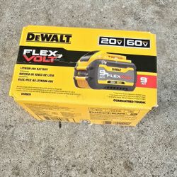 DEWALT Battery 9.0 
FLEXVOLT 20V/60V MAX Lithium-Ion 9.0Ah Battery
