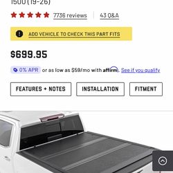 Bed cover Chevy and gmc