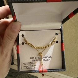 Sterling Silver/14k Gold Bracelet 