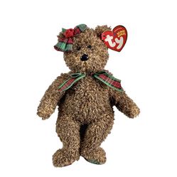 TY Beanie Baby - HAPPY HOLIDAYS the Bear (Hallmark Gold Crown Excl) (8.5 inch)