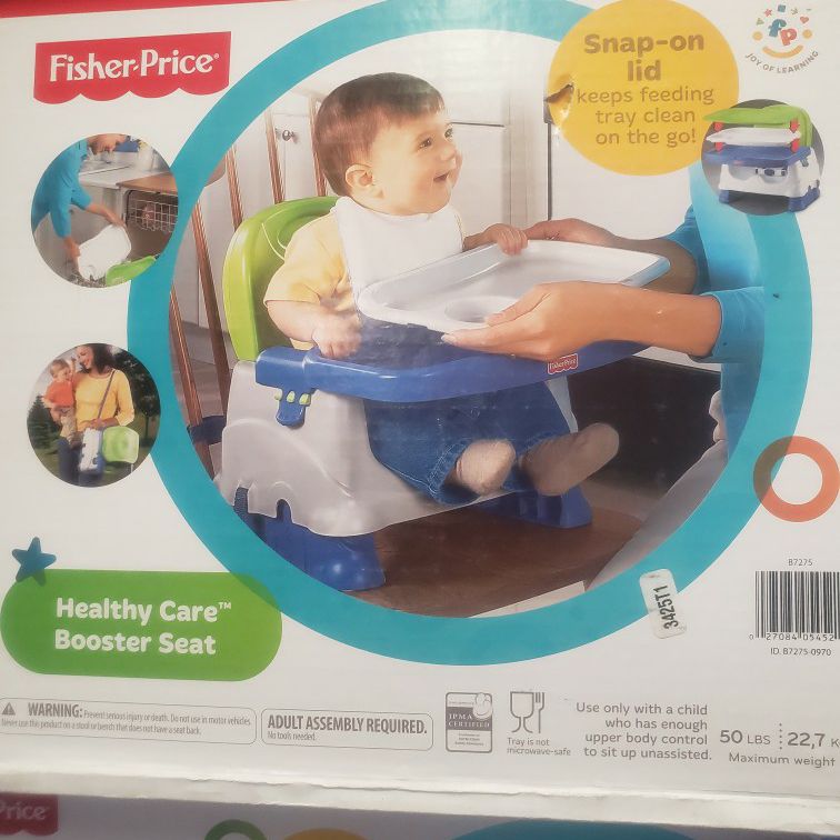 Fisher-Price Portable Baby & Toddler Dining Chair, Healthy Care Deluxe Booster  Seat, Travel Gear with Dishwasher Safe Tray for Sale in Phoenix, AZ -  OfferUp