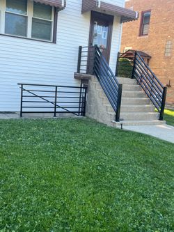 Metal railings