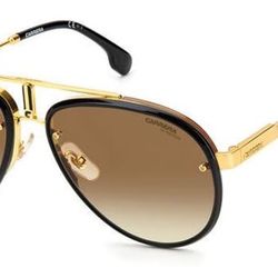 CARRERA SUNGLASSES GLORY 1 GOLD/BROWN GRADIENT LENS  Pilot style With a case