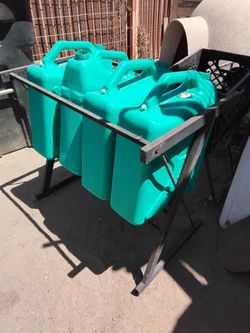 Stand and water jugs