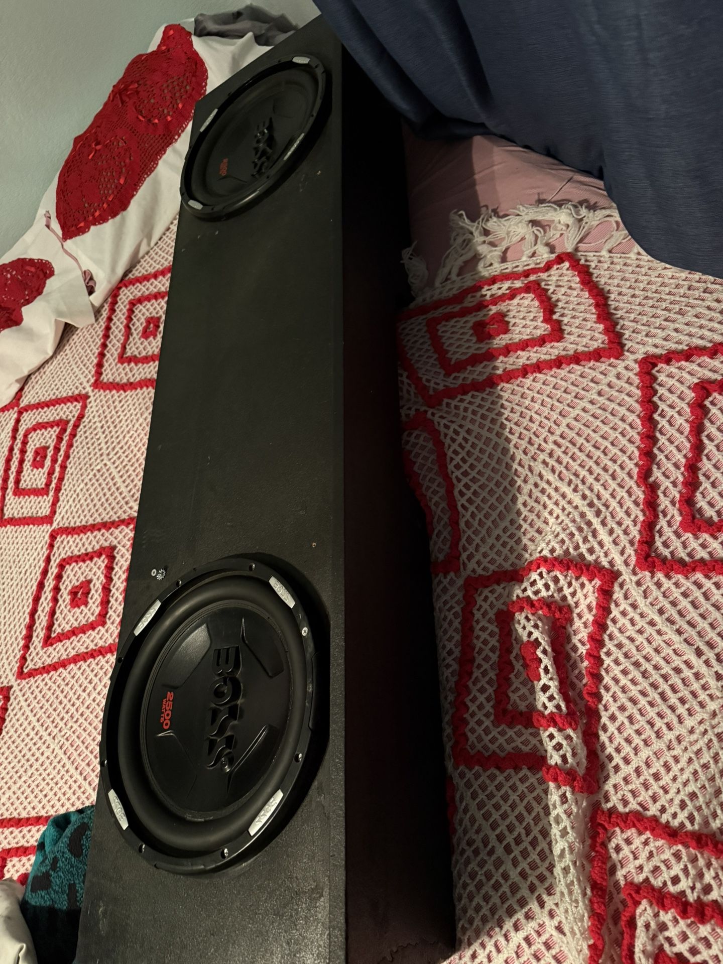 subwoofer box and subs