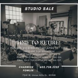 HUGE STUDIO SALE!
