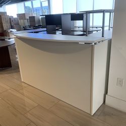 Reception Desk Shell 72” White 