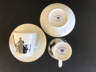 Imperial Porcelain St. Petersburg Tea Cup and Saucer Set.