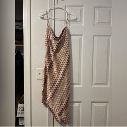 NEW Zigzag Patterned Asymmetrical Dress