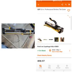 QEP 24 in. Professional Slimline Tile Cutter