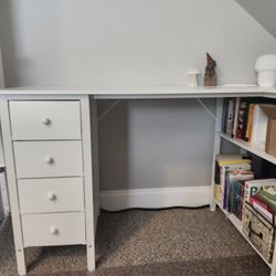 White Desk 1 Year Old