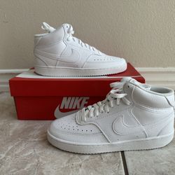 Brand New Nike Court Vision Mid Women’s Size 9 – All White