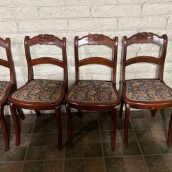 4 Chairs Set  wood, Duncan Phyfe, Vintage