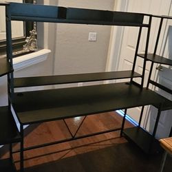 Gaming Desk-black- Great Condition 