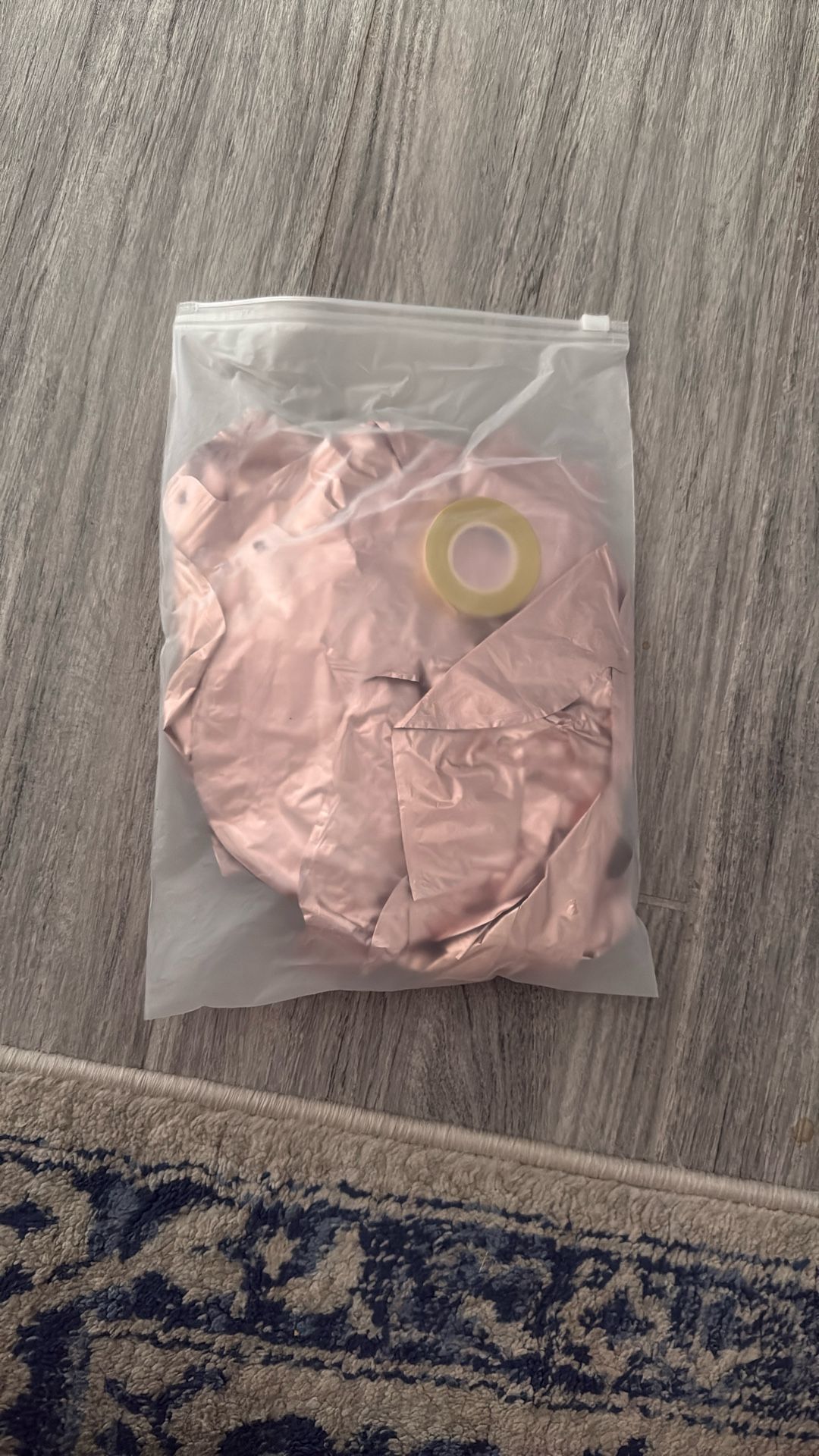 ‘ENGAGED’ Pink Balloons With Gold Ribbon 