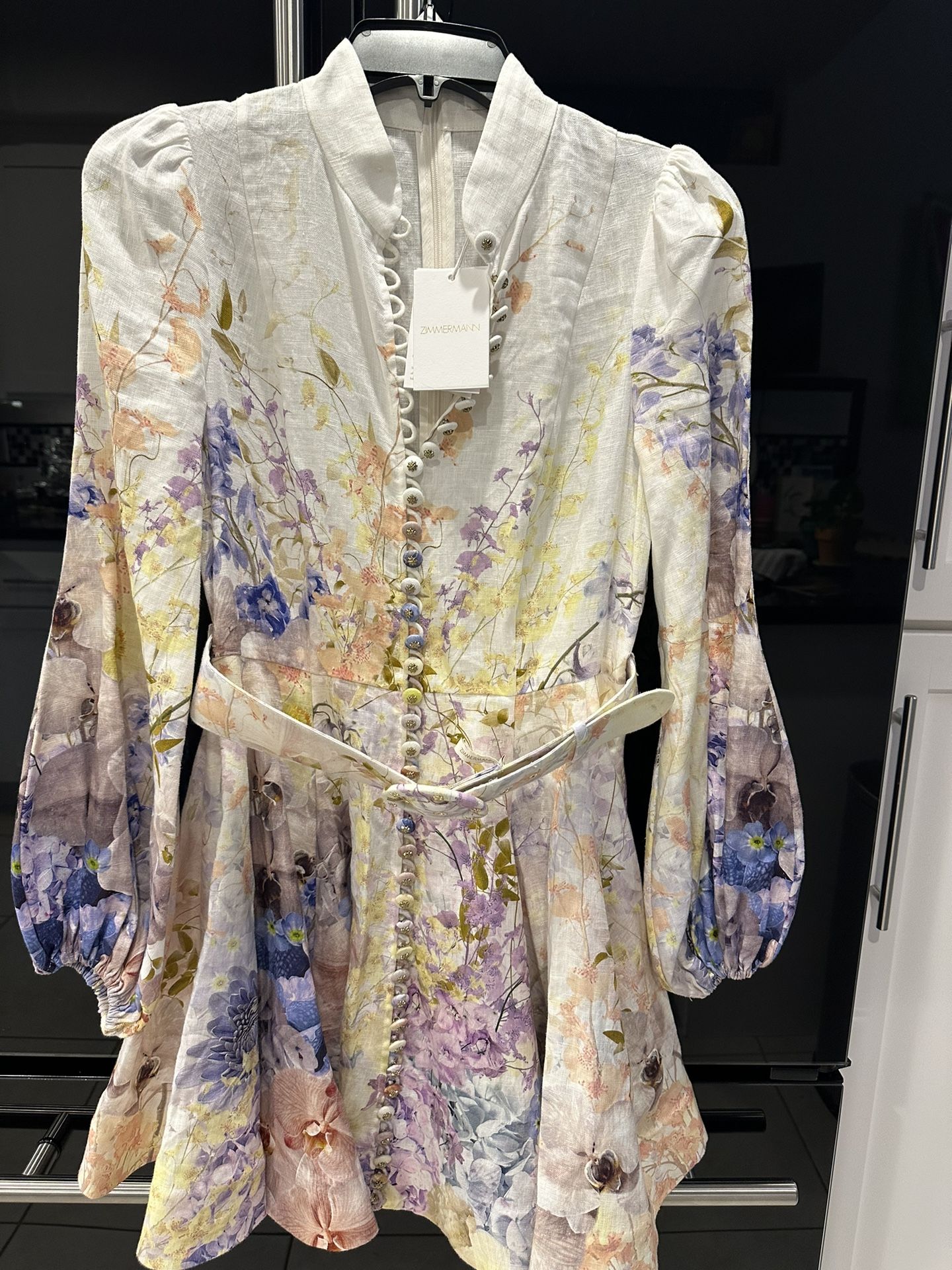Zimmerman Button Front Mini Dress