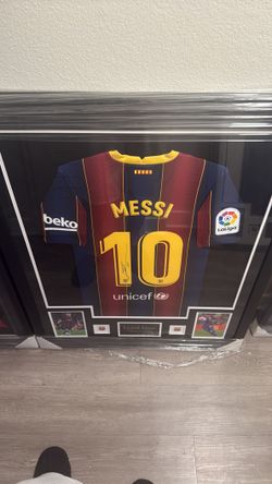Messi Barcelona auto with authenticity